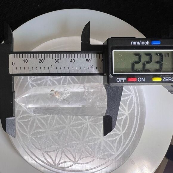 Clear Quartz Crystal Obelisk Meditation Tower (#3) - Picture 11 of 14